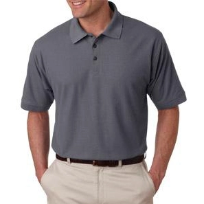Graphite UltraClub Whisper Pique Blend Custom Polo Shirt - Men's