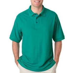 Jade UltraClub Whisper Pique Blend Custom Polo Shirt - Men's