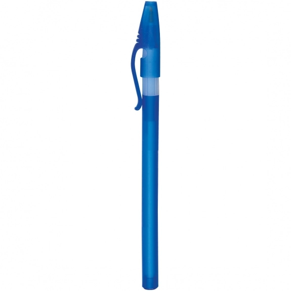 Blue Grip Stick Frosted Promotional Pen - Colors