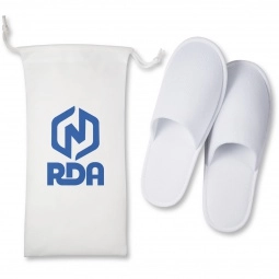 Travel Promotional Slippers w/ Pouch