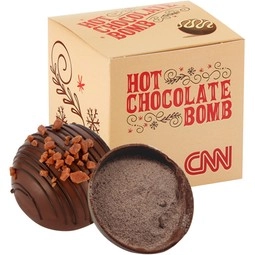 Toffee Mocha Full Color Custom Hot Chocolate Bomb - Gift Box