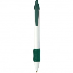 Forest Green BIC WideBody Retractable Imprinted Pen w/ Color Rubber Grip