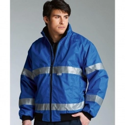 Royal Blue Charles River Signal High Visibility Custom Jacket - Mens