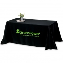 Solid Color 4-Sided Custom Table Cover - 8 ft.