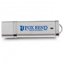 Silver Stick Logo Flash Drive - 8GB