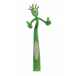 Lime Green Characters Bend-A-Pen - Thumbs-Up - Promotional Pen