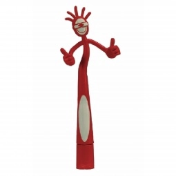 Red Characters Bend-A-Pen - Thumbs-Up - Promotional Pen