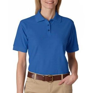 Royal Heather UltraClub Whisper Pique Custom Polo Shirt - Women's