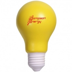 Yellow Light Bulb Promotional Stress Reliever