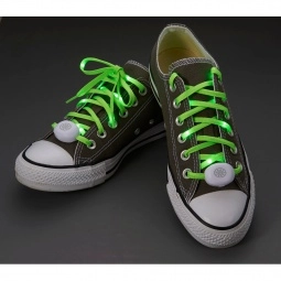 Green Light Up Promotional Shoelaces