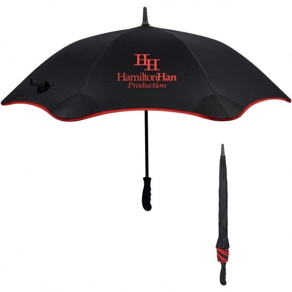 Two Tone Scalloped Custom Umbrella w/ Comfort Grip ePromos