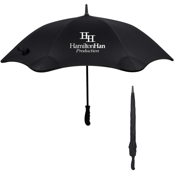 Two Tone Scalloped Custom Umbrella w/ Comfort Grip ePromos