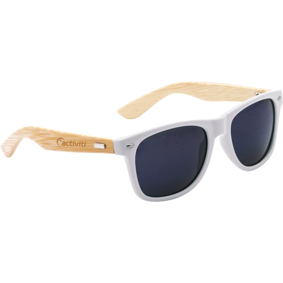 White Cool Vibes Custom Sunglasses