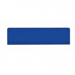 Translucent Blue Translucent Custom Ruler w/ Centimeters - 6"