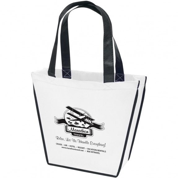 White Carnival Non-Woven Gift Promotional Tote Bag