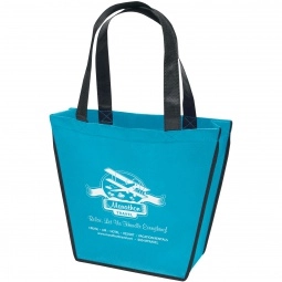 Aqua Blue Carnival Non-Woven Gift Promotional Tote Bag