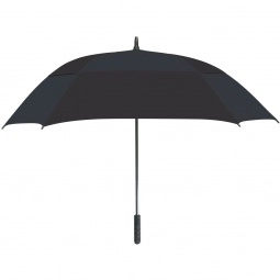 Solid Black Square Canopy Automatic Custom Umbrella
