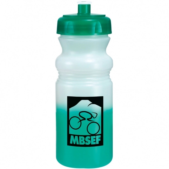 Frosted/Green Mood Color Changing Custom Water Bottle