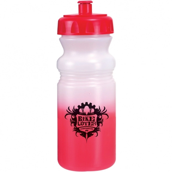 Frosted/Red Mood Color Changing Custom Water Bottle