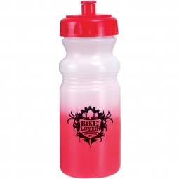 Frosted/Red Mood Color Changing Custom Water Bottle
