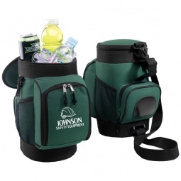 Green Golf Bag Caddy Jr. Promotional Cooler - 6 Can