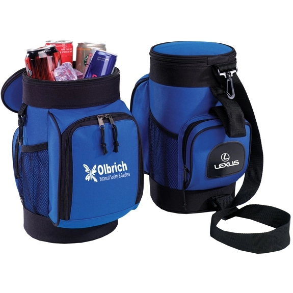 Royal Blue Golf Bag Caddy Jr. Promotional Cooler - 6 Can