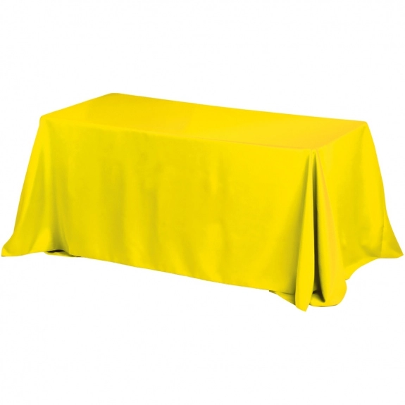Lemon Yellow 4-Sided Custom Table Cover - 8 ft. 