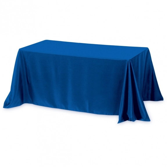 Royal Blue 4-Sided Custom Table Cover - 8 ft. 