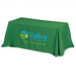 Kelly Green 4-Sided Custom Table Cover - 8 ft. 
