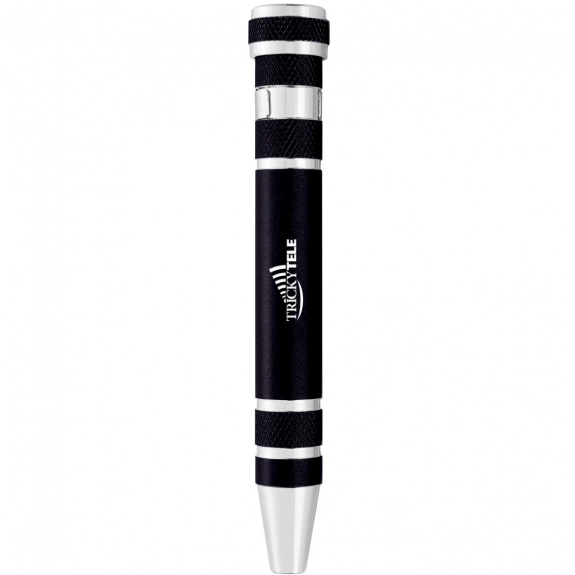 Black 8 In 1 Aluminum Custom Screwdriver Multi-Tool