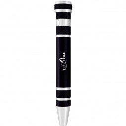 Black 8 In 1 Aluminum Custom Screwdriver Multi-Tool