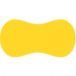 Yellow Peanut Shaped Car Wash Promotional Sponge