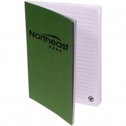 Green Eco-Friendly Promotional Notebook - 5"w x 7"h