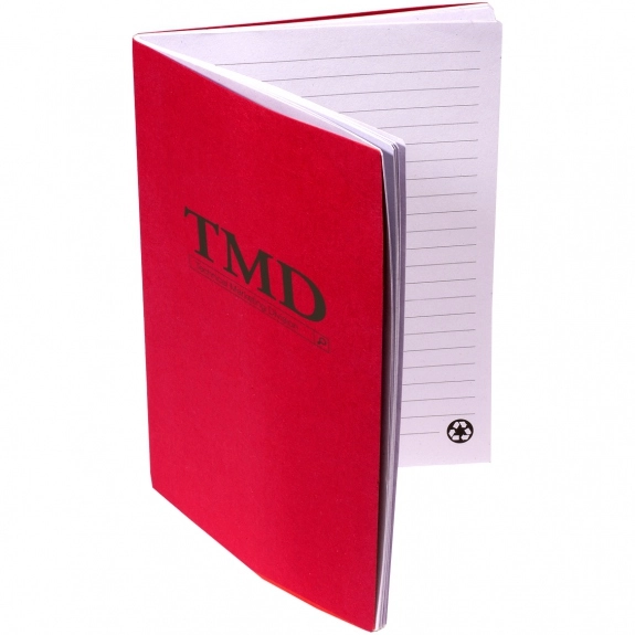 Red Eco-Friendly Promotional Notebook - 5"w x 7"h