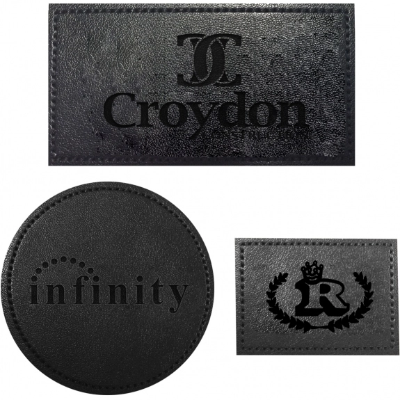 Black - Leatherette Promotional Patches