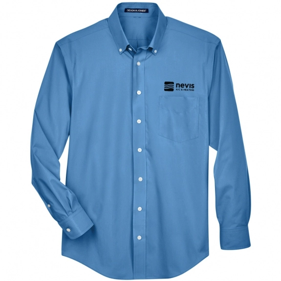 Men's Sky Blue Broadcloth Shirt