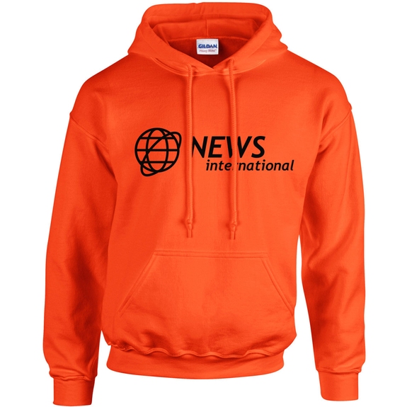 Orange - Gildan Heavy Blend Custom Hooded Sweatshirt