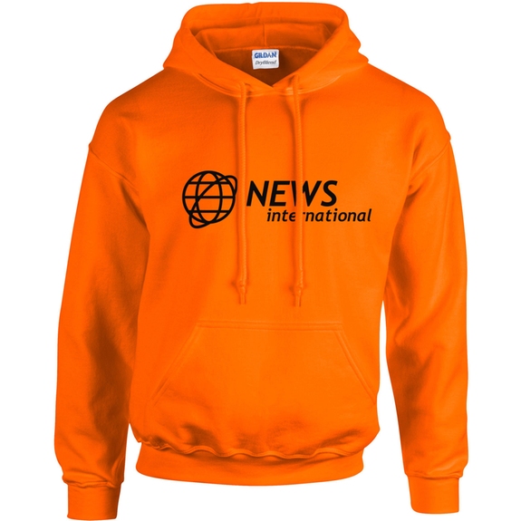 Safety Orange - Gildan Heavy Blend Custom Hooded Sweatshirt