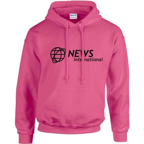 Safety Pink - Gildan Heavy Blend Custom Hooded Sweatshirt