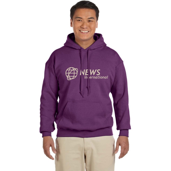 Plum - Gildan Heavy Blend Custom Hooded Sweatshirt