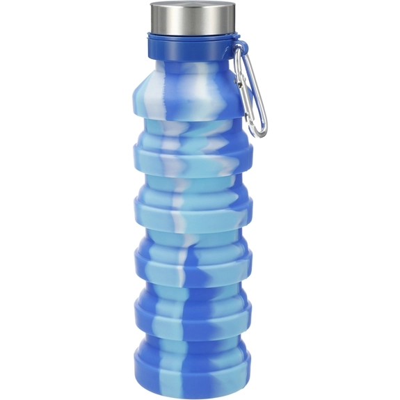 Expanded Zigoo Tie Dye Custom Collapsible Water Bottle - 18 oz. 