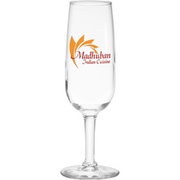 Clear - Custom Branded Champagne Flute - 6.25 oz.