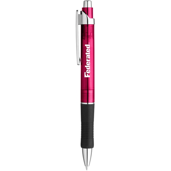 Merlot - Translucent Gel Rubber Grip Custom Pen