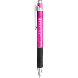Pink - Translucent Gel Rubber Grip Custom Pen