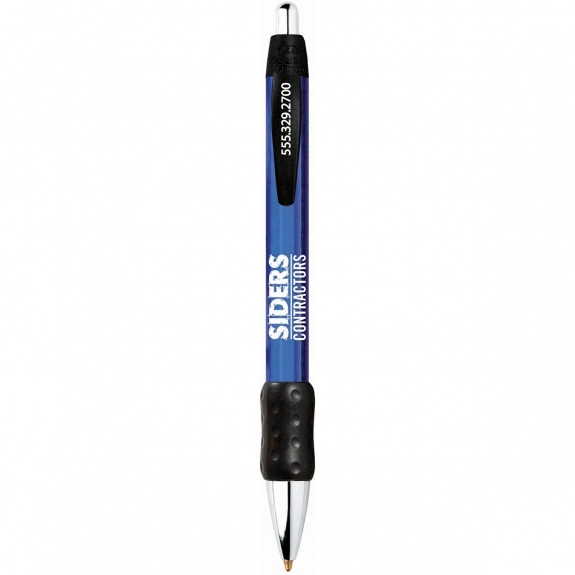 Promo BIC WideBody Chrome Imprinted Pen with Rubber Grip