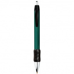 Forest Green BIC WideBody Chrome Imprinted Pen w/ Rubber Grip