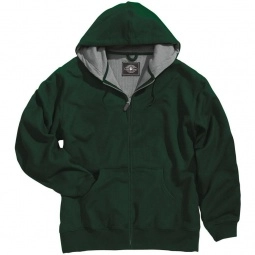 Forest Charles River Thermal Hoodie Full Zip Custom Sweatshirt - Men's