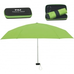 Folding Travel Promotional Umbrellas w/ Case - 37"