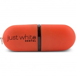Orange Oval Pill Logo Flash Drive - 2GB