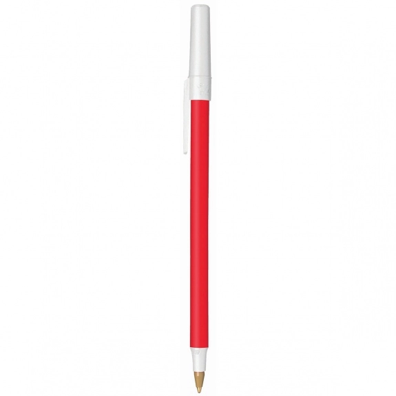 Red BIC Round Stic Antimicrobial Custom Pen